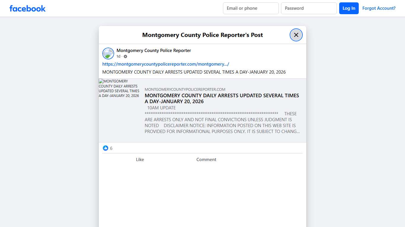 https://montgomerycount... - Montgomery County Police Reporter Facebook